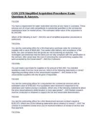 Contracting Officer's Guide for Purchase and Service Requirements