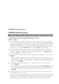 Corrigé exercices compréhension de texte