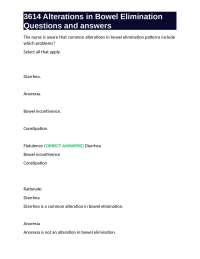 Understanding Alterations in Bowel Elimination: Causes, Complications, and Care