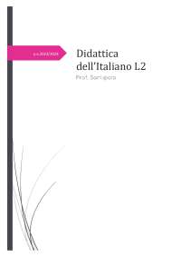 Lezioni Didattica dell'Italiano L2