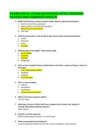 Medical Conditions and Their Symptoms