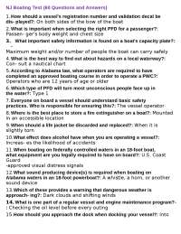 NJ Boating Test: 60 Questions and Answers for Safe Boating