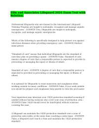 Ellis and Associates Lifeguard 2024 Exam Test with Solution.