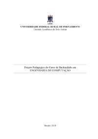 Regulamento do Curso de Engenharia de Computação na UFRPE