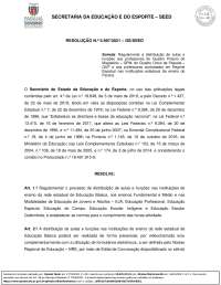 Regulamento para a atribuição de aulas e funções em instituições de ensino