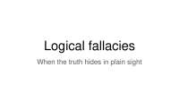 Understanding and Avoiding Logical Fallacies - Prof. Ayupov