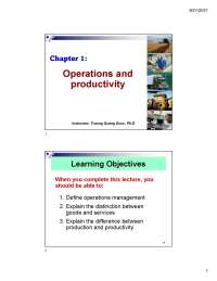 Characteristics and Decision Making in Goods and Services
