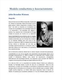 Teoría conductista de John Watson
