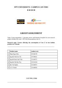 Assignment group 2 for RMB