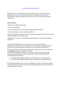 Arzneimittel gegen Bakterien
