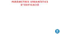 Parámetros urbanísticos de edificación