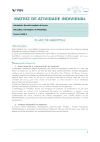 ATIVIDADE INDIVIDUAL DE ESTRATÉGIAS DE MARKETING