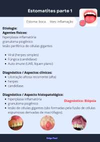 Etiologia e Tratamento de Doenças Orales