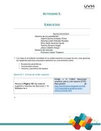 Ejercicios de Geometría Analítica