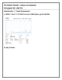 Computer Performance and Comparison of Laptops