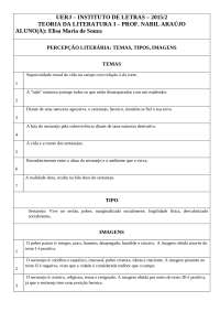 TRABALHO DE TEORIA DA LITERATURA