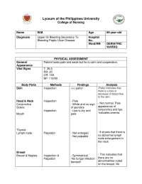 Comprehensive Geriatric Assessment: A Case Study of Upper GI Bleeding