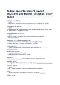 Customs and Border Protection: History, Roles, and Strategies