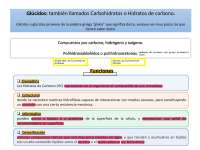 Glúcidos: Clasificación, Funciones y Derivados