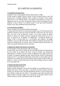 El Café de la Granota resum per capítols (del 1-13)