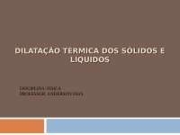 Slide de dilatação térmica