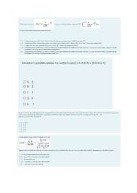 Possibili domande esame - metodi matematici