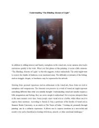Understanding “The Blinding Absence of Light”