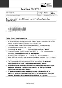 Examen Introduccion a la empresa 2023-2024