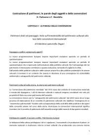  Costruzione di patrimoni, le parole degli oggetti e delle convenzioni 