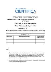 Permeabilidad de la membrana citoplasmática (Difusión y Diálisis)