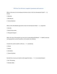 CPI Post Test Review complete questions and answers