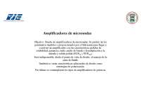Diseño y caracterización de amplificadores de microondas