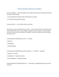 CPI Test Questions and Answers: Crisis Prevention and Intervention Guidelines