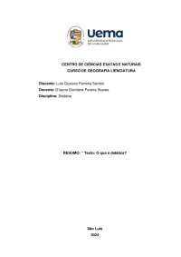 resumo do texto O que é didática das autoras Maiza Taques Margraf Althaus e Denise Puglia 