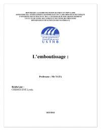L'emboutissage : un procédé de mise en forme des métaux