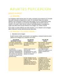 Jaques aumont percepción visual
