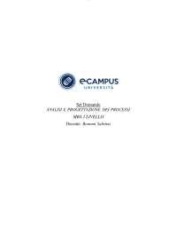 Paniere CHIUSE e APERTE- ANALISI E PROGETTAZIONE DEI PROCESSI (MBA I LIVELLO)-Prof. Bonomi