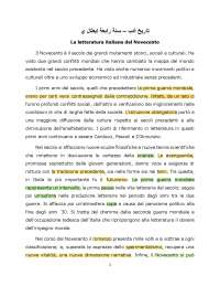 La letteratura italiana del Novecento: Avanguardie, Ermetismo e Neorealismo - Prof. Ahmed