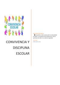 Convivencia y disciplina escolar - Prof. Perez