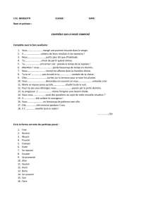 Esercizi sul passé composé