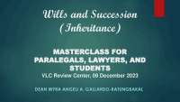 Wills and Succession (Inheritance): Masterclass for Paralegals, Lawyers, and Students
