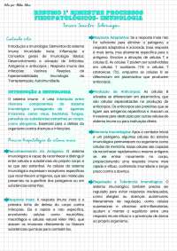 Resumo Processos Fisiopatológicos- Imunologia (Facilitado!)