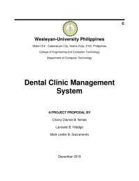 Dental Clinic Management System