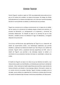 Genichi Taguchi, bibliográfica y aporte en la calidad