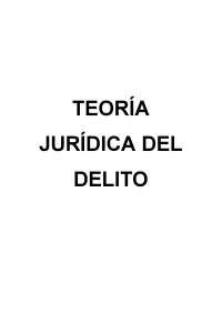apuntes de la asignatura de Teoría jurídica del delito