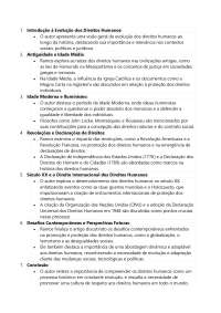 Introdução aos Direitos Humanos