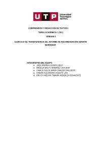 Informe de recomendación para Ropa Chic - Prof. Janampa