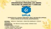Extinción de la deuda tributaria: Pago, naturaleza jurídica y otras formas de extinción