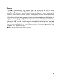 MÉTODO CIENTÍFICOS: PROCEDIMENTOS TÉCNICOS
