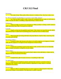 Ethics and Conduct in Law Enforcement and Judiciary